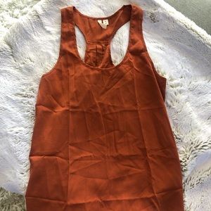 Nordstrom Frenchi simple tank in Pumpkin